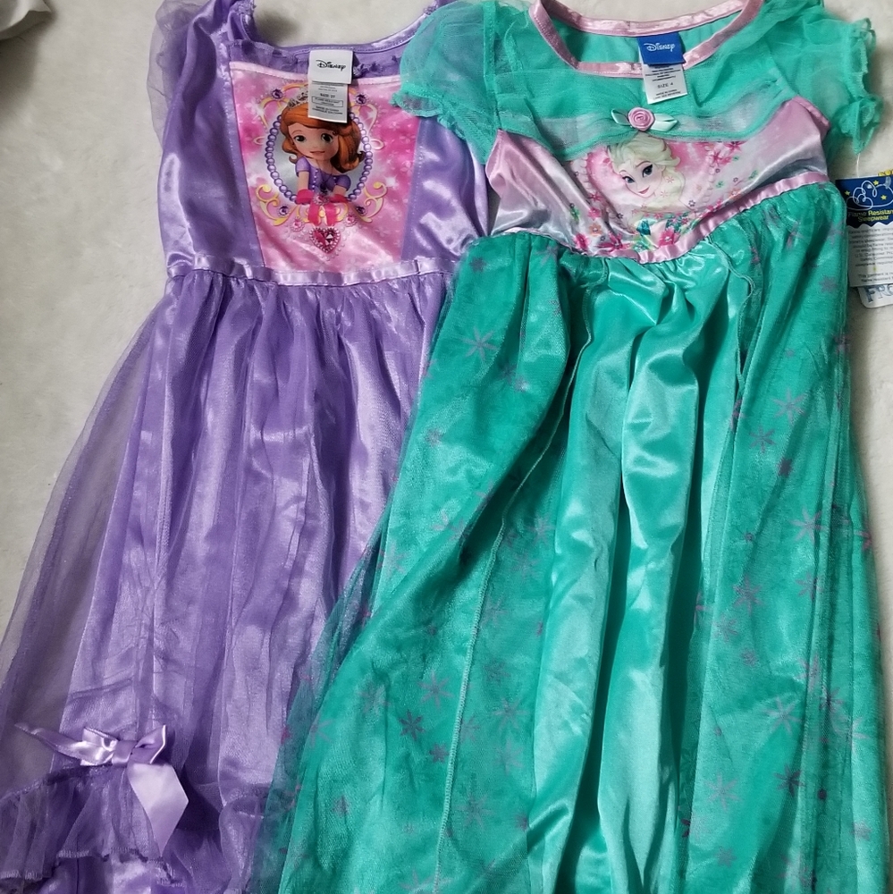 Disney nightgown PJ's, set of two 3t 4t
